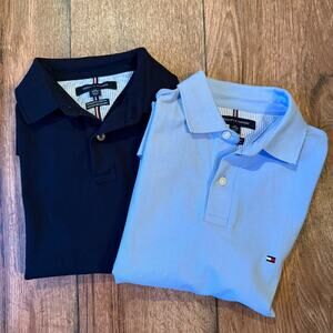 Tommy Hilfiger Men’s Polo Shirt Lot of 2 Blue Short Sleeve Size XS